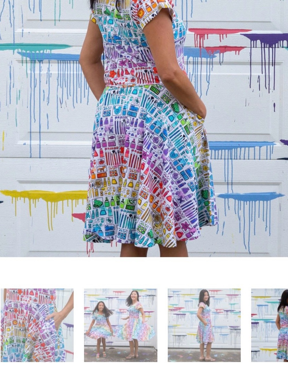 ADULT "SMARTY PAINTS"
RAINBOW ART SUPPLIES SUPER TWIRLER DRESS
